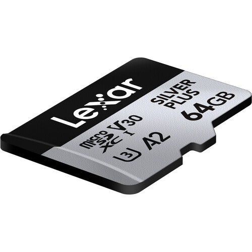 Lexar 64GB Silver Plus microSDXC UHS-I 205MB/s