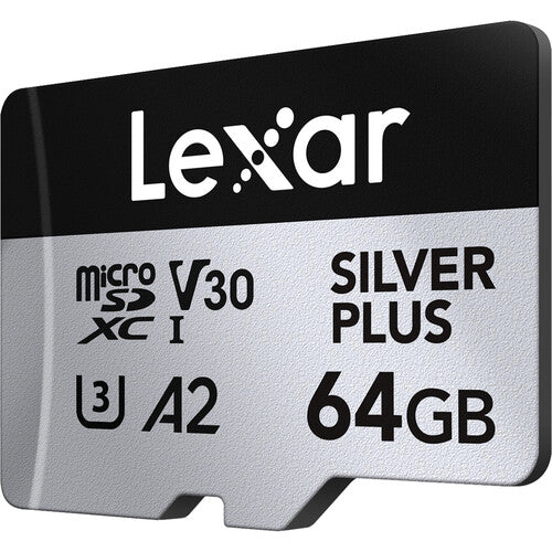 Lexar 64GB Silver Plus microSDXC UHS-I 205MB/s