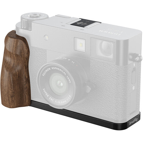 SmallRig L-Shaped Mount Plate with Wooden Handle for FUJIFILM X half (Black) 5224