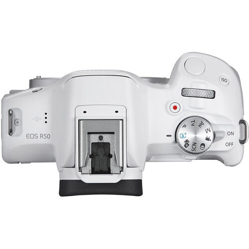 Canon EOS R50 Mirrorless Camera Body Only White