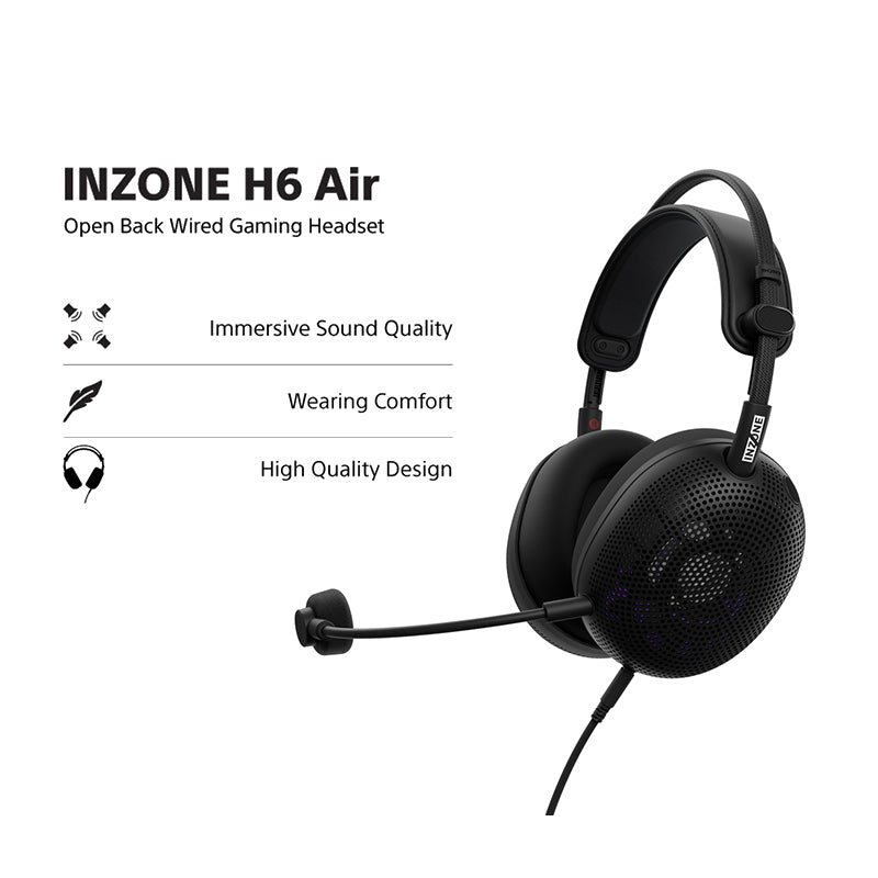 SONY INZONE H6 Air Black (MDR-G600/BZ E)