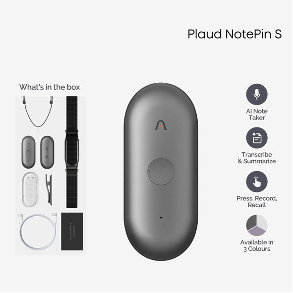 PLAUD NotePin S Limited Edition Black