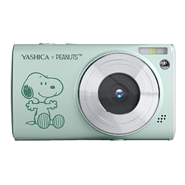 YASHICA x Snoopy Digital Camera (Green)  with Sandisk Ultra Micro SD 32GB 100Mb/s MicroSDHC UHS-I