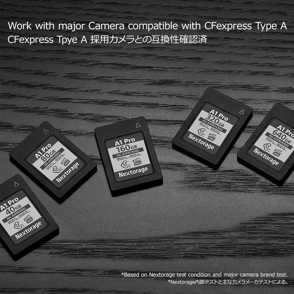 Nextorage NXA1PRO CFExpress Type A 80GB 950MB/s Read, 950MB/s Write, 850MB/s Sustain Write