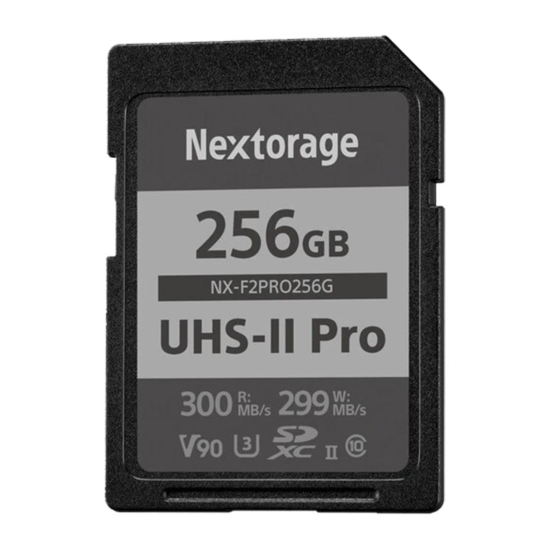Nextorage NX-F2PRO SDXC UHS II 256GB 300MB/s Max Read Speed, 299MB/s Max Write Speed U3 CL10 V90