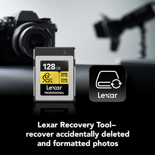 Lexar 128GB Professional CFexpress Type-B Gold Memory Card