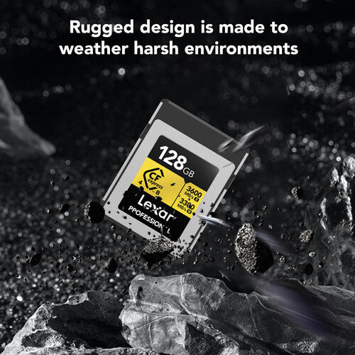 Lexar 128GB Professional CFexpress Type-B Gold Memory Card