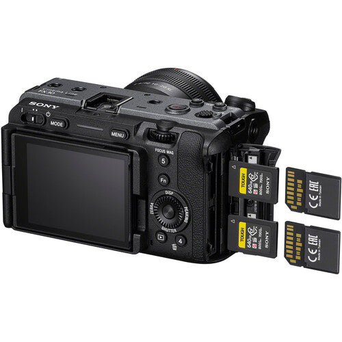 Sony FX30 Digital Cinema Camera Body Only + Sony E 10-20mm f4 PZ G Mirrorless Lens