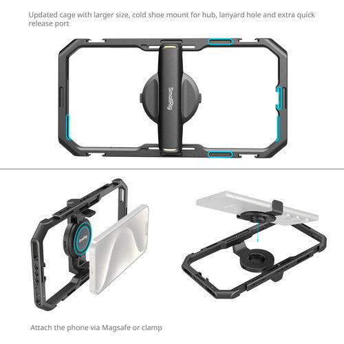 SmallRig All-in-One Video Kit For Smartphone Creators with Audio and Lighting System Full Quick Pro Edition 4704