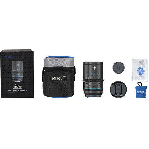 SIRUI Astra AF 50mm T1.8 1.33X Autofocus Full Frame for E-Mount Blue Flare (AST-50-EB)