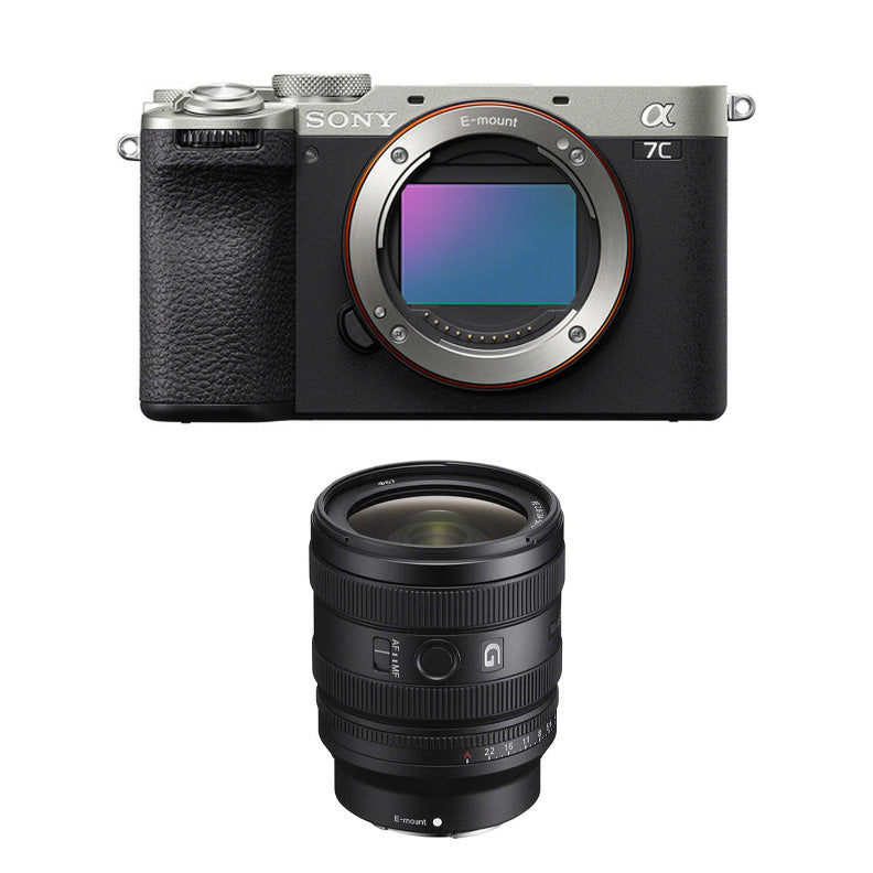 Sony a7C II Mirrorless Camera (Silver) with Sony FE 24-50mm f2.8 G Lens (Sony E)