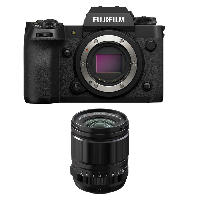 Fujifilm X-H2 Mirrorless Camera (Body Only) with Fujifilm XF 18mm f1.4 R LM WR Lens