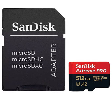 SanDisk microSDXC Extreme Pro UHS-I 512GB R200MB/s W140MB/s