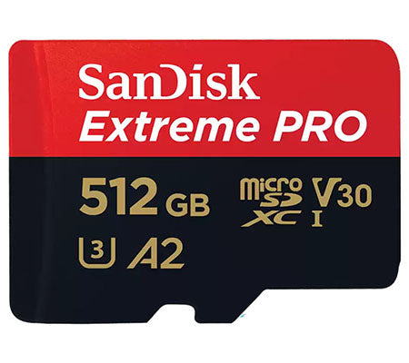 SanDisk microSDXC Extreme Pro UHS-I 512GB R200MB/s W140MB/s