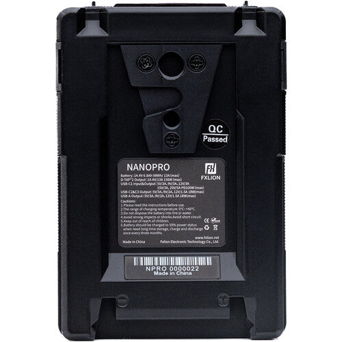 Fxlion NANOPRO 14.4V / 98Wh V-Mount Battery with PD 100W