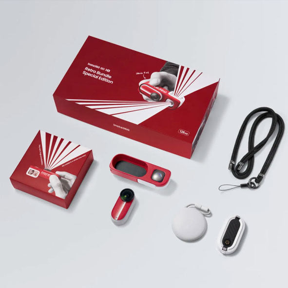 Insta360 GO 3S Retro Bundle (Special Edition) - Classic Red 128 GB
