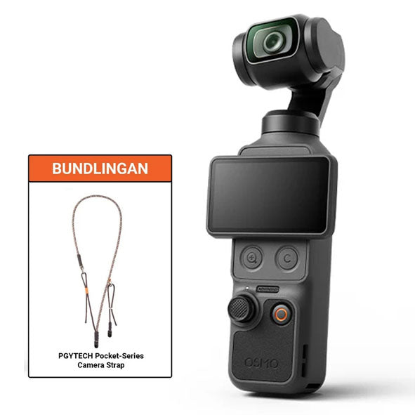 DJI Osmo Pocket 4 Standard Combo with PGYTECH Pocket-Series Camera Strap (Single Braid-Twilight Black) P-CB-605