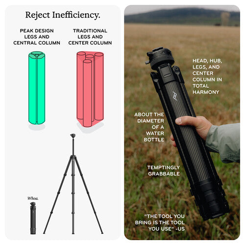 Peak Design PT-S-BK-1 Pro Tripod - Black