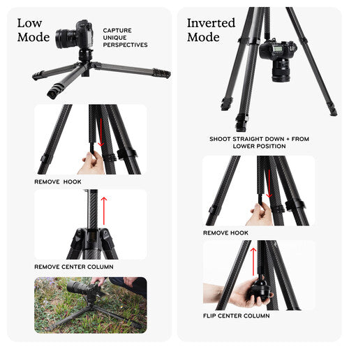 Peak Design PT-T-BK-1 Pro Tall Tripod - Black