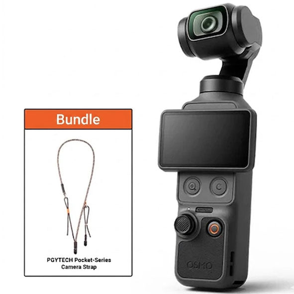 DJI Osmo Pocket 4 Creator Combo with PGYTECH Pocket-Series Camera Strap (Single Braid-Twilight Black) P-CB-605