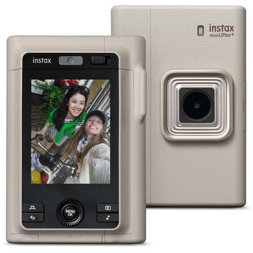 Fujifilm Instax Mini Liplay+ Hybrid Instant Camera (Sand Beige) BND