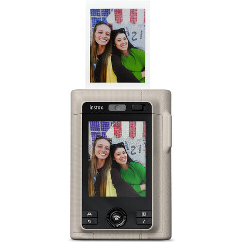 Fujifilm Instax Mini Liplay+ Hybrid Instant Camera (Sand Beige) BND