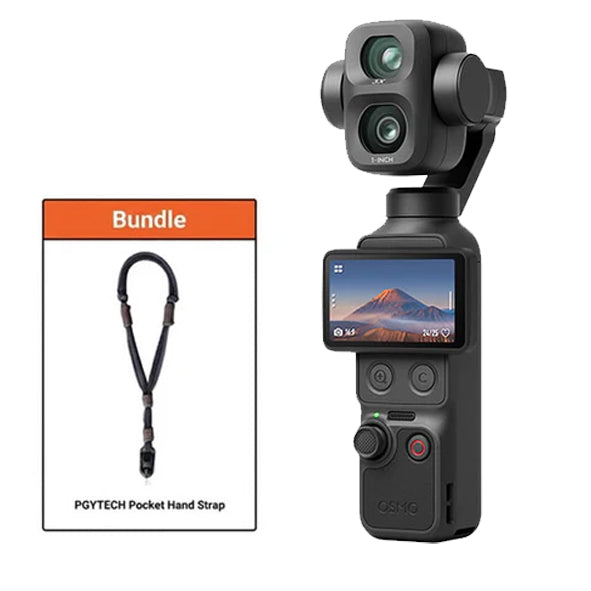 DJI Osmo Pocket 4P Standard Combo with PGYTECH Pocket Hand Strap (Stellar Black) P-CB-627