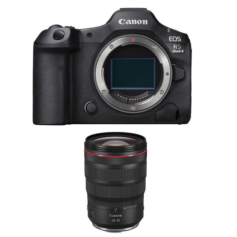 Canon EOS R5 Mark II Mirrorless Camera (Body Only) with Canon RF 24-70mm f2.8L IS USM Lens