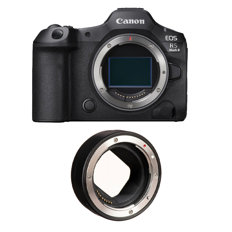 Canon EOS R5 Mark II Mirrorless Camera (Body Only) with Canon Mount Adapter EF-EOS R