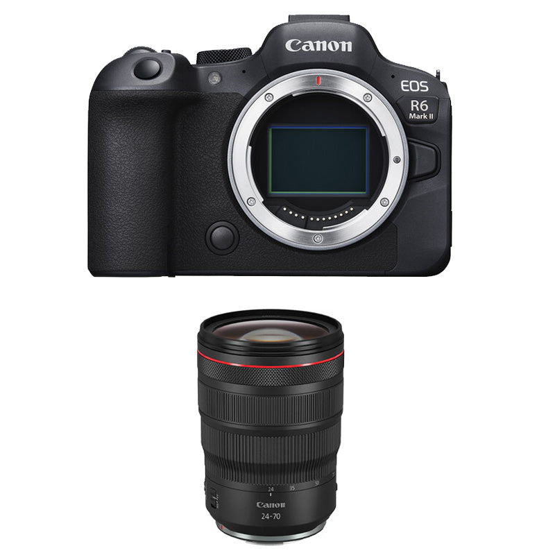 Canon EOS R6 Mark II Mirrorless Camera (Body Only) with Canon RF 24-70mm f2.8L IS USM Lens