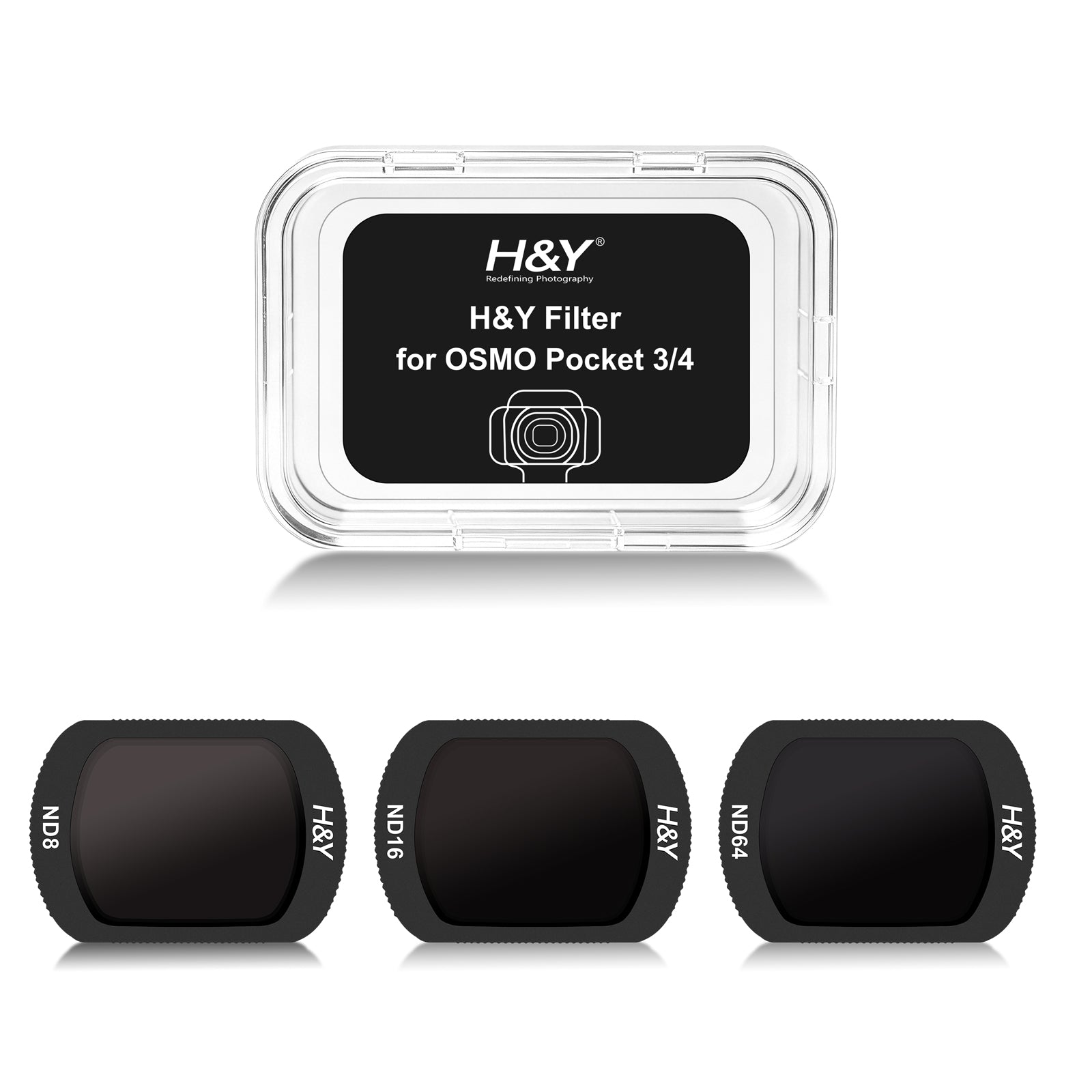 H&Y Filter for OSMO Pocket 3/4 ND8/ND16/ND64(DJI-P4NK)
