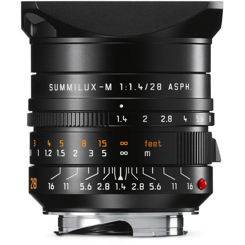 Leica Summilux-M 28mm f1.4 ASPH Lens (Black) - 11668