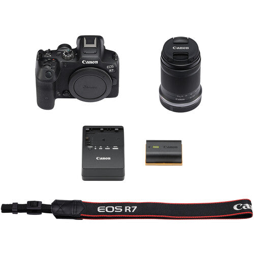 Canon EOS R7 Mirrorless Camera with 18-150mm Lens with Canon RF 600mm f/11 IS STM Lens