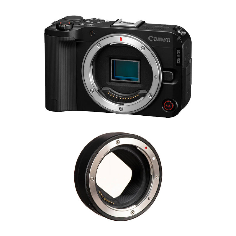 Canon EOS R50 V Mirrorless Camera (Body Only) with Canon Mount Adapter EF-EOS R