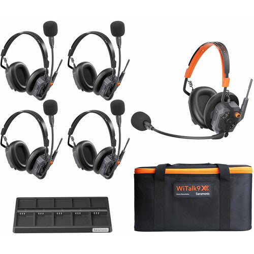 Saramonic WiTalk9X-5D 5 Person Modular  Wireless Dual-Ear Headset Intercom System