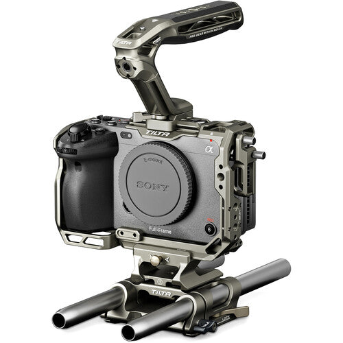 Sony FX30 Digital Cinema Camera (Body Only) with Tilta Camera Cage for Sony FX3/FX30 V2 Basic Kit - Titanium Gray TA-T16-A-TG