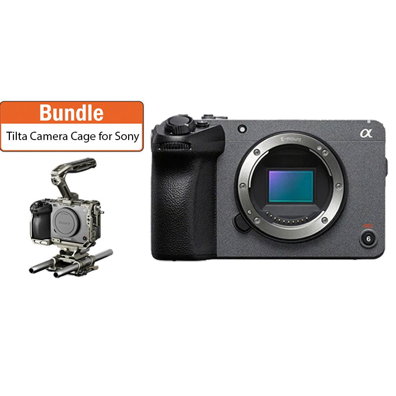 Sony FX30 Digital Cinema Camera (Body Only) with Tilta Camera Cage for Sony FX3/FX30 V2 Basic Kit - Titanium Gray TA-T16-A-TG