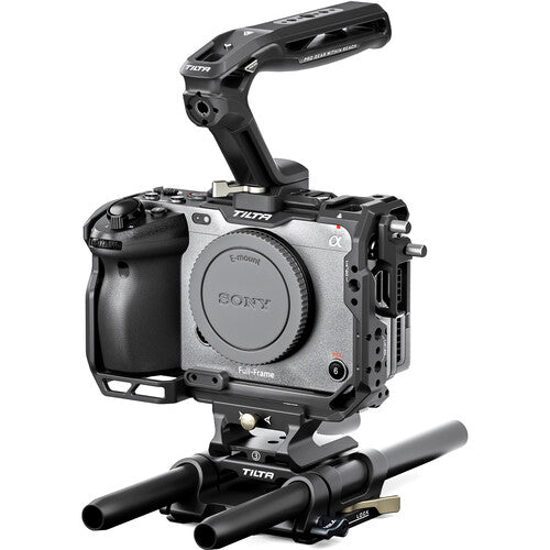 Sony FX30 Digital Cinema Camera (Body Only) with Tilta Camera Cage for Sony FX3/FX30 V2 Basic Kit - Black