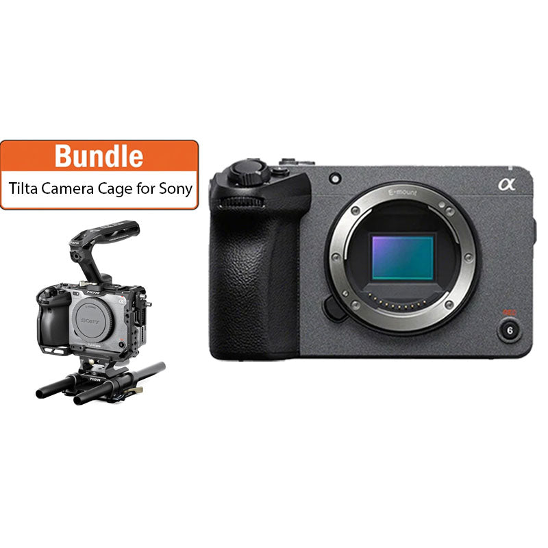 Sony FX30 Digital Cinema Camera (Body Only) with Tilta Camera Cage for Sony FX3/FX30 V2 Basic Kit - Black