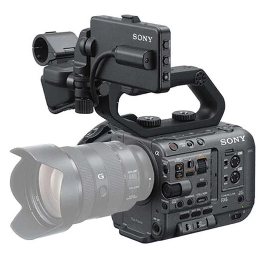 Sony FX6 Full-Frame Cinema Camera (Body Only) with Tilta Camera Cage for Sony FX6 Vertical Mounting Kit - V Mount