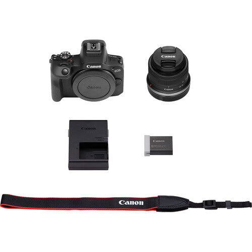 Canon EOS R100 Mirrorless Camera with 18-45mm Lens with Avangarde Versa Sling Pro 6L Green