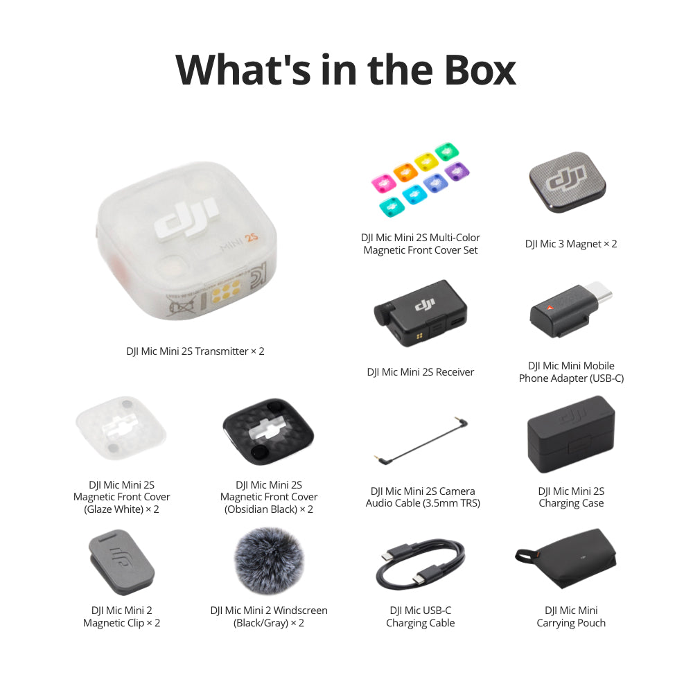 DJI Mic Mini 2S (2 TX + 1 RX + Charging Case)