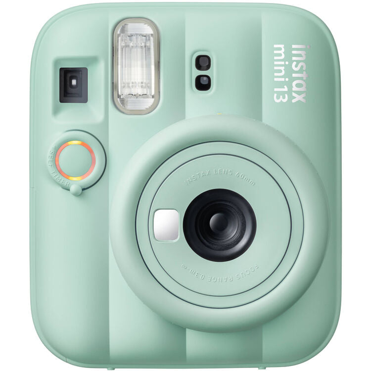 Fujifilm Instax Mini 13 Instant Film Camera (Lagoon Green) with Paper Mini Twin Package
