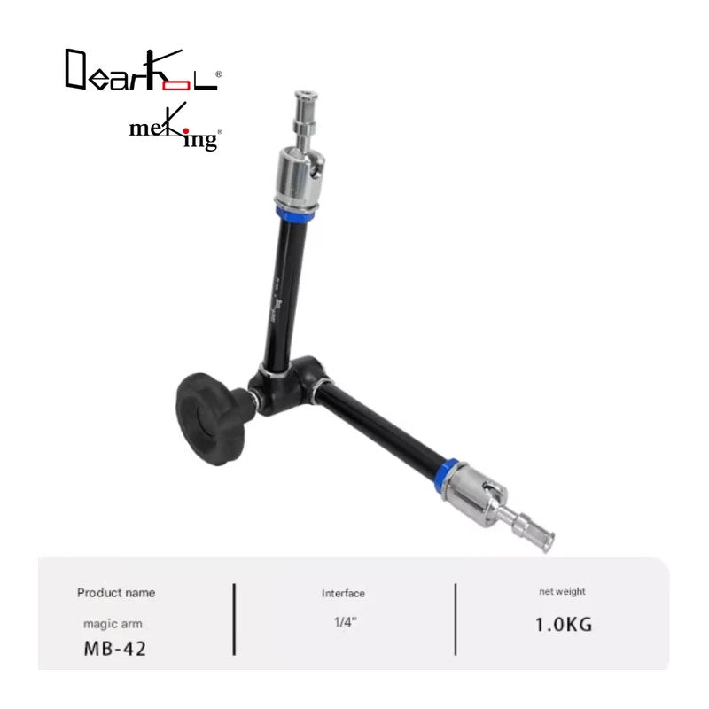 Dearkol Articulated Arm, 1/4-20'' & 3/8"-16 Female Thread MB-42