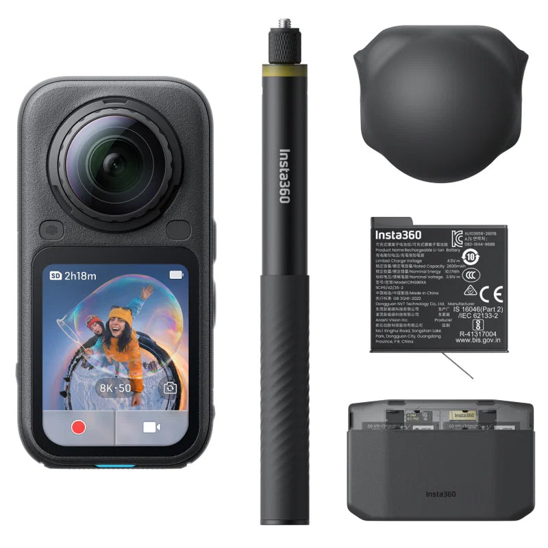 Insta360 X6 Essentials Bundle Midnight Black
