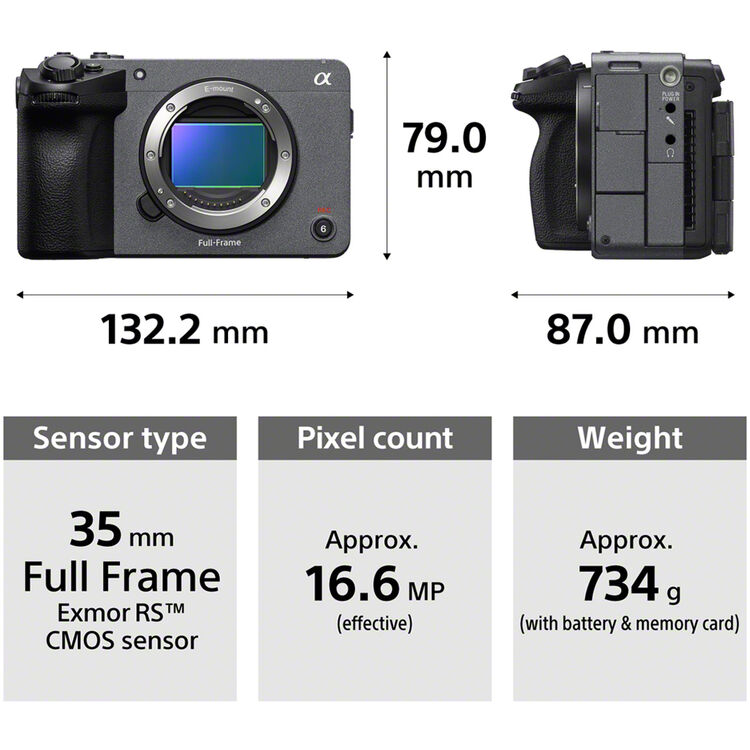 SONY FX5 Full-Frame Cinema Camera With XLR Handle Unit