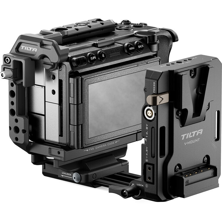 Tilta Camera Cage for Sony FX5 Power Kit - Black