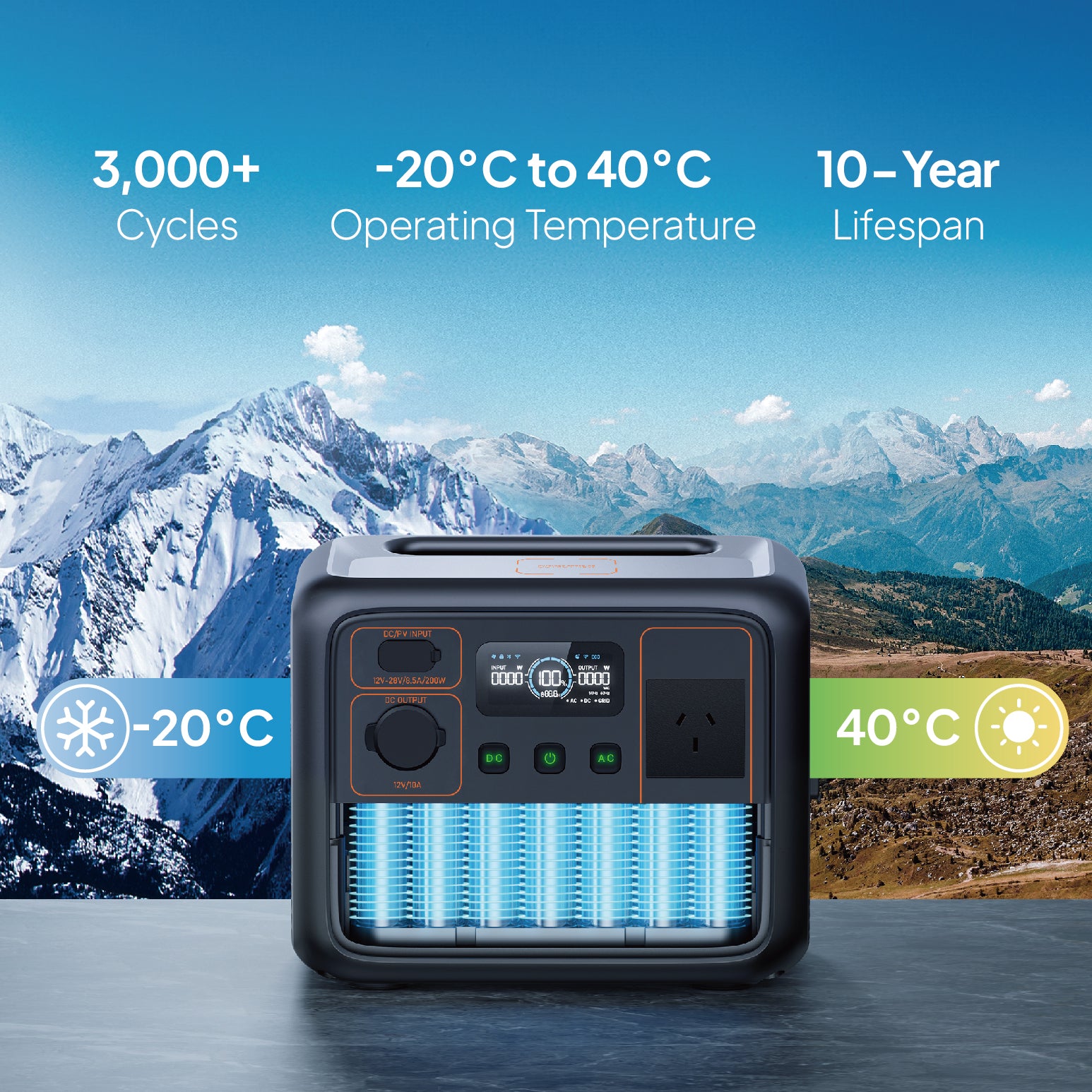 BLUETTI AC50P Portable Power Station | 700W 504Wh
