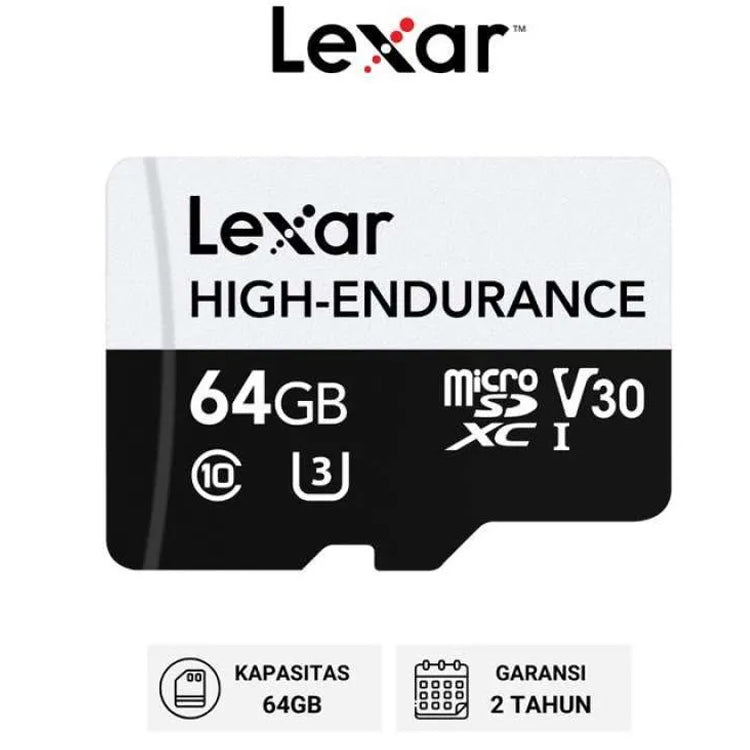 Lexar High Endurance 64GB UHS-I V10 MicroSD LMSCNVS064G-HNNNC
