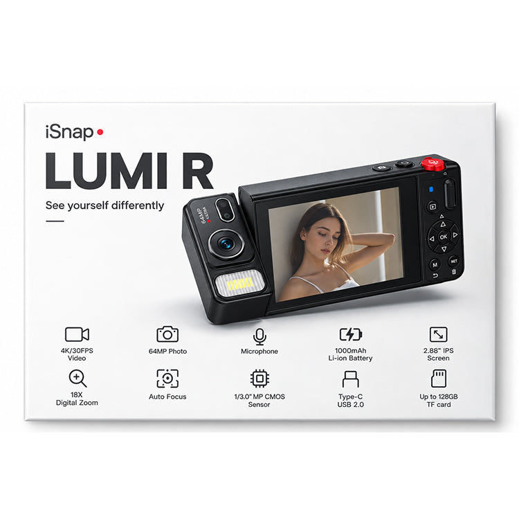 iSnap LUMI R Compact Digital Camera - Black